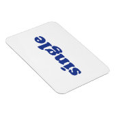 Magnet Flexible lettres bleues "simples" blanches (Côté Droit)