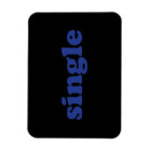 Magnet Flexible lettres bleues "simples" noires (Vertical)
