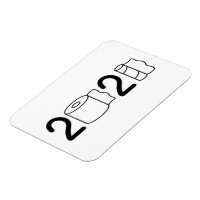 Lettres de 2021 avec rouleau de papier hygiénique