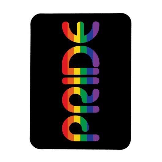 Magnet Flexible Lettres de ballon Rainbow Pride (Vertical)
