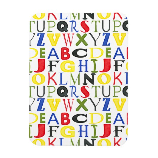 Magnet Flexible Lettres de couleur vive de Megan Meagher (Vertical)
