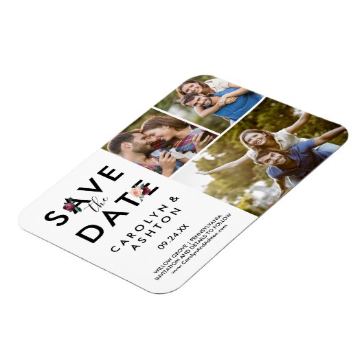 Magnet Flexible Lettres de fleurs | Maroon 3 Photo Enregistrer la (Côté Gauche)