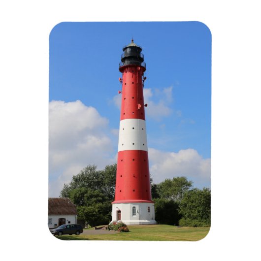 Magnet Flexible Leuchtturm auf Insel Pellworm im Sommer (Vertical)