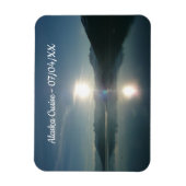 Magnet Flexible Lever de soleil sur College Fjord Alaska Photograp (Vertical)