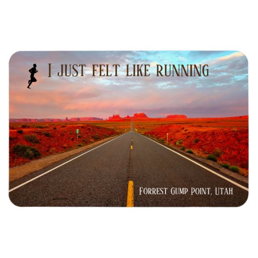 Magnet Flexible Lever du soleil à Forrest Gump Point (Horizontal)