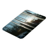 Magnet Flexible Lever du soleil à travers Icicles hiver Photograph (Côté Gauche)