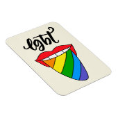 Magnet Flexible LGBT Rainbow Tongue (Côté Droit)