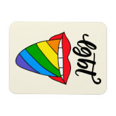 Magnet Flexible LGBT Rainbow Tongue (Horizontal)