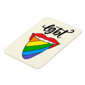 Magnet Flexible LGBT Rainbow Tongue (Côté Gauche)