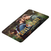 Magnet Flexible LGBTQ Simple Traditionnel Enregistrer la Date avec (Côté Gauche)