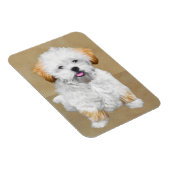 Magnet Flexible Lhasa Apso Puppy Peinture - Cute Original Chien Ar (Côté Droit)