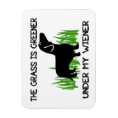 Magnet Flexible L'herbe est plus verte sous mon évier  (Vertical)