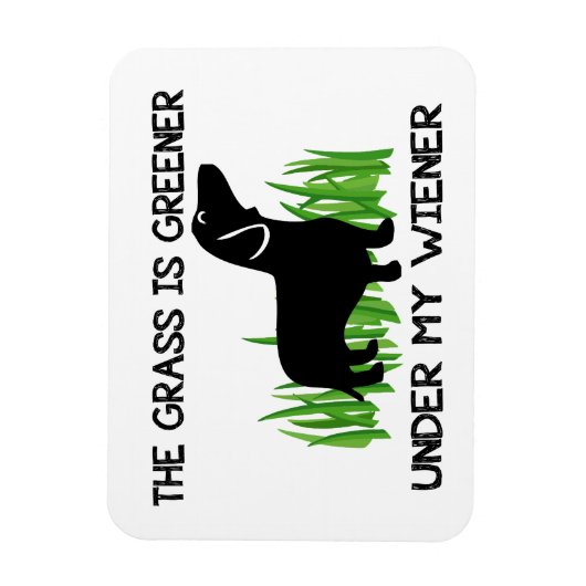 Magnet Flexible L'herbe est plus verte sous mon évier  (Vertical)