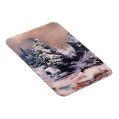 Magnet Flexible L'hiver dans les Rocheuses (par Thomas Moran) (Côté Droit)