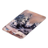 Magnet Flexible L'hiver dans les Rocheuses (par Thomas Moran) (Côté Gauche)