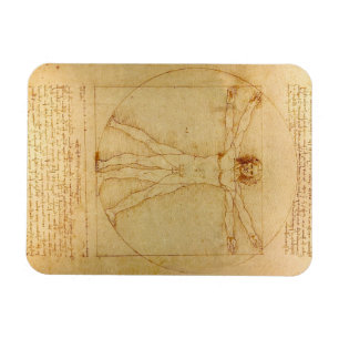 Magnet Flexible L'Homme de Vitruve de Léonard de Vinci