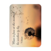 Magnet Flexible L'homme est libre Citation Voltaire (Vertical)