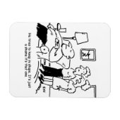 Magnet Flexible L'homme obèse inapte en surpoids essaie de garder (Horizontal)