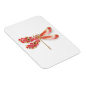 Magnet Flexible libellule de fleurs avec sakura de bijoux (Côté Droit)