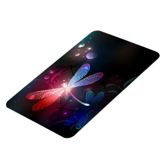 Magnet Flexible Libellule rouge lumineuse (Côté Gauche)