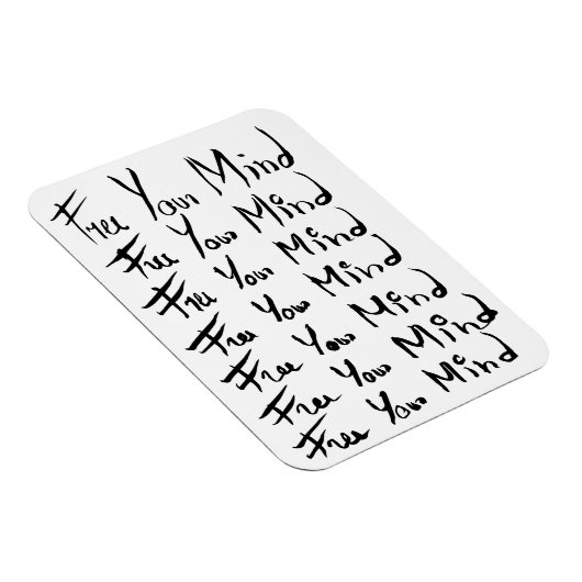 Magnet Flexible LIBÉREZ VOTRE ESPRIT ! Citation calligraphie motiv (Côté Droit)