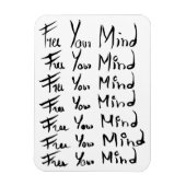 Magnet Flexible LIBÉREZ VOTRE ESPRIT ! Citation calligraphie motiv (Vertical)