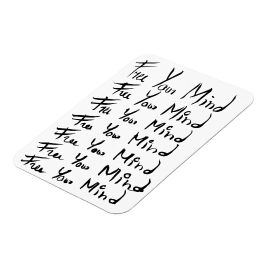 Magnet Flexible LIBÉREZ VOTRE ESPRIT ! Citation calligraphie motiv (Côté Gauche)