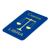 Magnet Flexible Libra Golden Scales Star Sign Custom (Côté Gauche)
