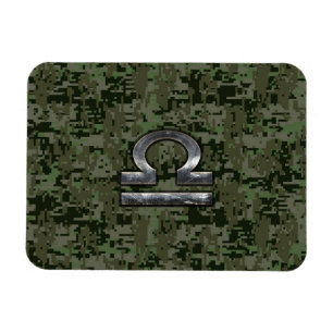 Magnet Flexible Libra Zodiac Connexion Woodland Green camo numériq