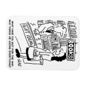 Magnet Flexible Libraire dans une librairie avec un client (Horizontal)