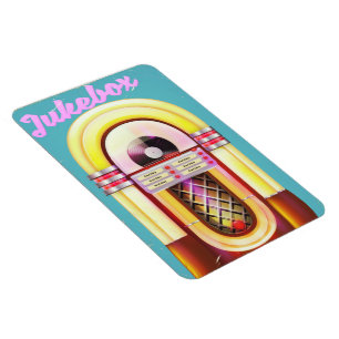 Magnet Flexible Librairie de musique vintage