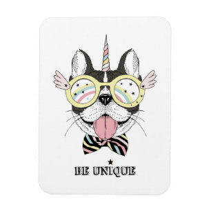 Magnet Flexible Licorne de bouledogue français