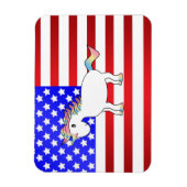 Magnet Flexible licorne patriotique (Vertical)
