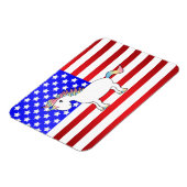 Magnet Flexible licorne patriotique (Côté Gauche)