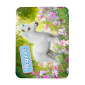Magnet Flexible Licorne White Pony (Vertical)