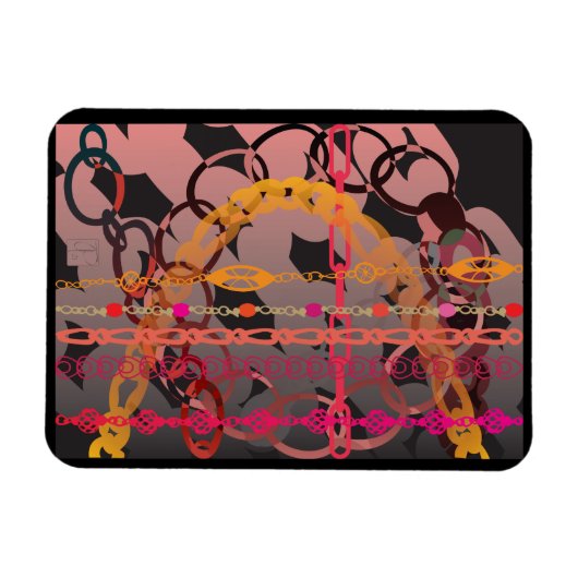 Magnet Flexible Liens roses (Horizontal)