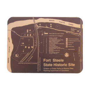 Magnet Flexible Lieu historique national du Fort Fred Steele, Wyom