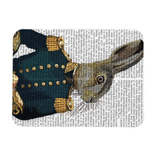 Magnet Flexible Lieutenant Hare (Horizontal)
