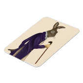 Magnet Flexible Lièvre en Manteau Violet 2 (Côté Gauche)