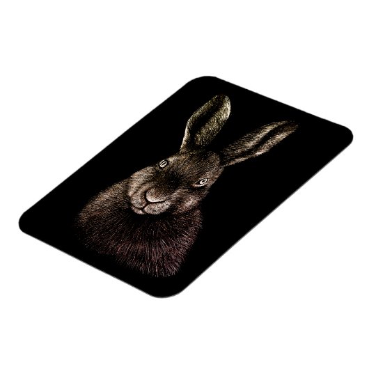 Magnet Flexible Lièvre, lapin, dessin (Côté Gauche)