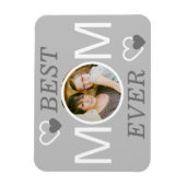 Magnet Flexible Light Grey Meilleure maman Jamais Personnalisé Pho (Vertical)