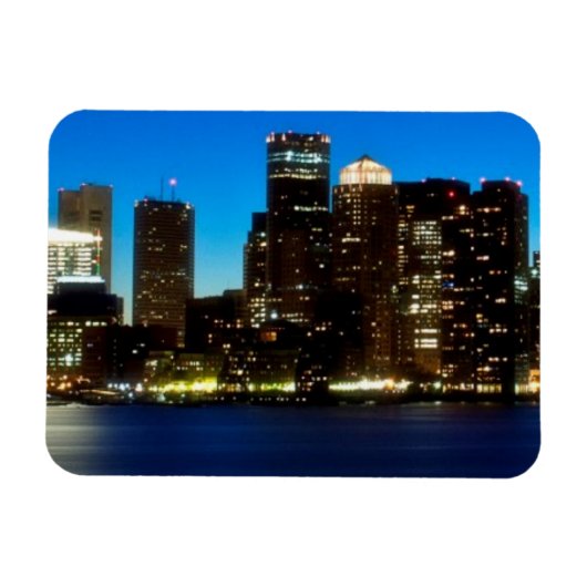 Magnet Flexible Ligne d'horizon de Boston avec lune (Horizontal)