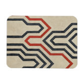 Magnet Flexible Lignes graphiques orange et bleu (Horizontal)