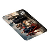 Magnet Flexible Ligue de Justice | Ligue de la justice sur le cham (Côté Droit)