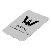 Magnet Flexible Ligue de Justice | Logo Wayne Aerospace (Côté Gauche)