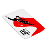 Magnet Flexible Ligue de Justice | Superman Flying Noir Pop Art (Côté Droit)