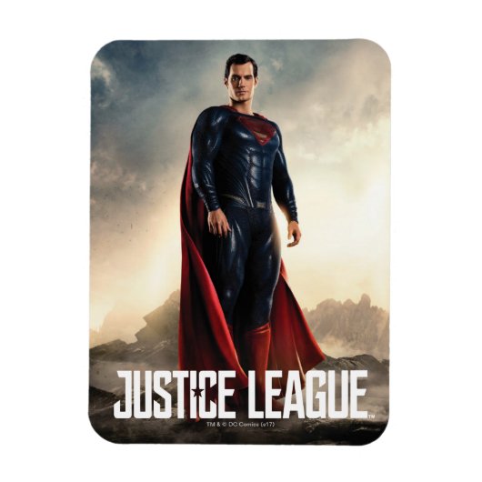 Magnet Flexible Ligue de Justice | Superman Sur Le Champ De Batail (Vertical)