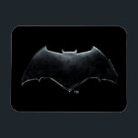 Magnet Flexible Ligue de Justice | Symbole de batman métallique<br><div class="desc">Voici le symbole de batte métallique usé de Batman,  tiré du film de la Ligue de la Justice.</div>