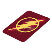 Magnet Flexible Ligue de Justice | Symbole Flash brosse et demi-to (Côté Gauche)