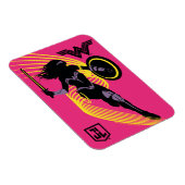 Magnet Flexible Ligue de Justice | Wonder Woman Icon Silhouette (Côté Droit)